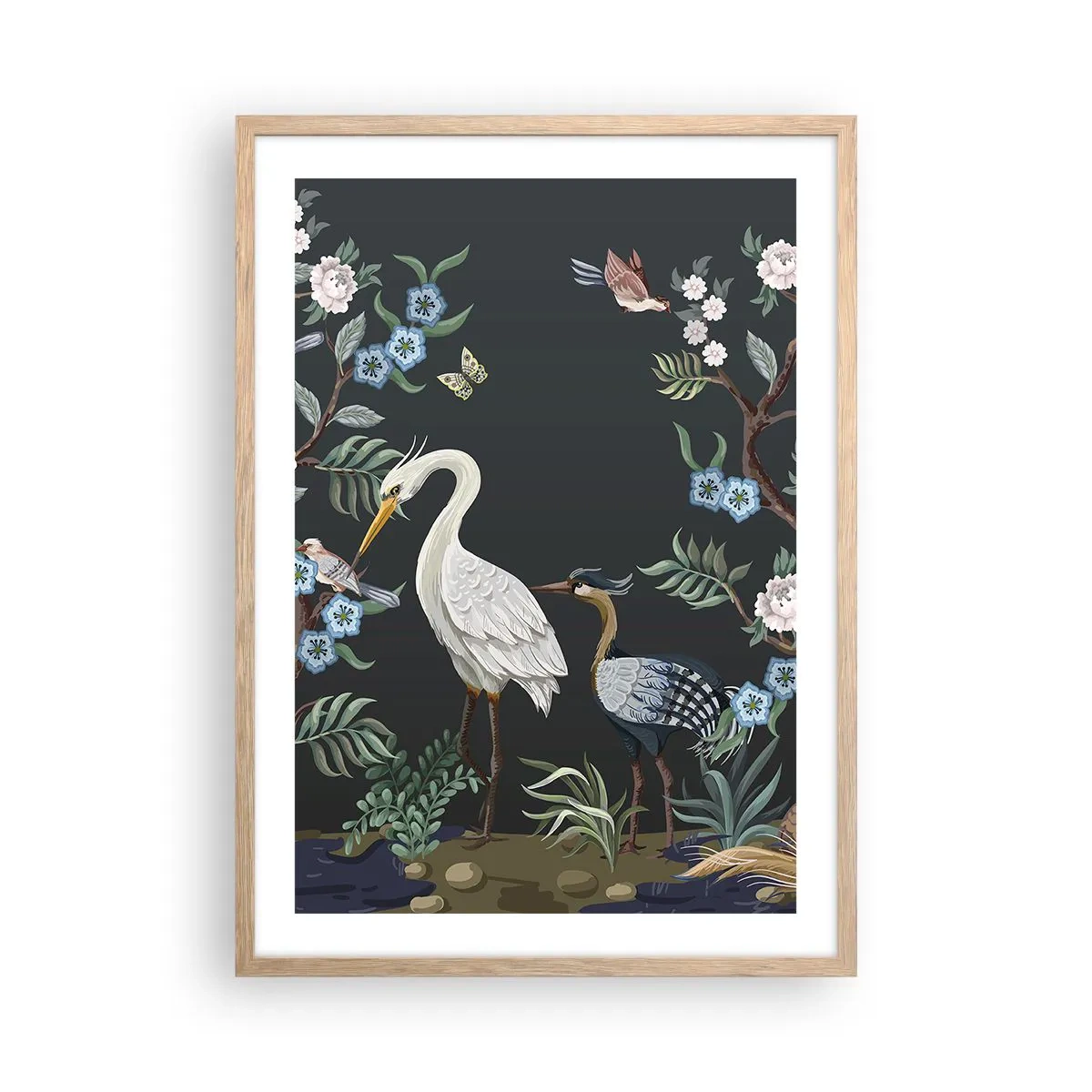 Poster in light oak frame - Bird Truth - 50x70 cm