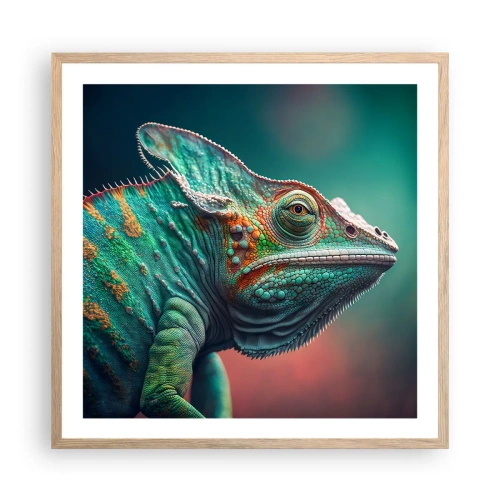 Poster in light oak frame - Can You See Me? That's Too Bad... - 60x60 cm