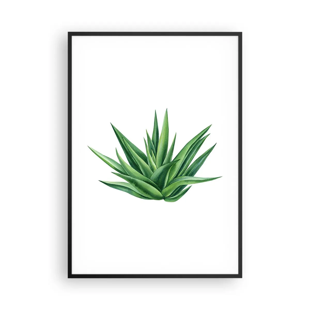 Poster in black frame - Green - Power - Life - 70x100 cm