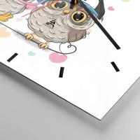 Clock face with lines