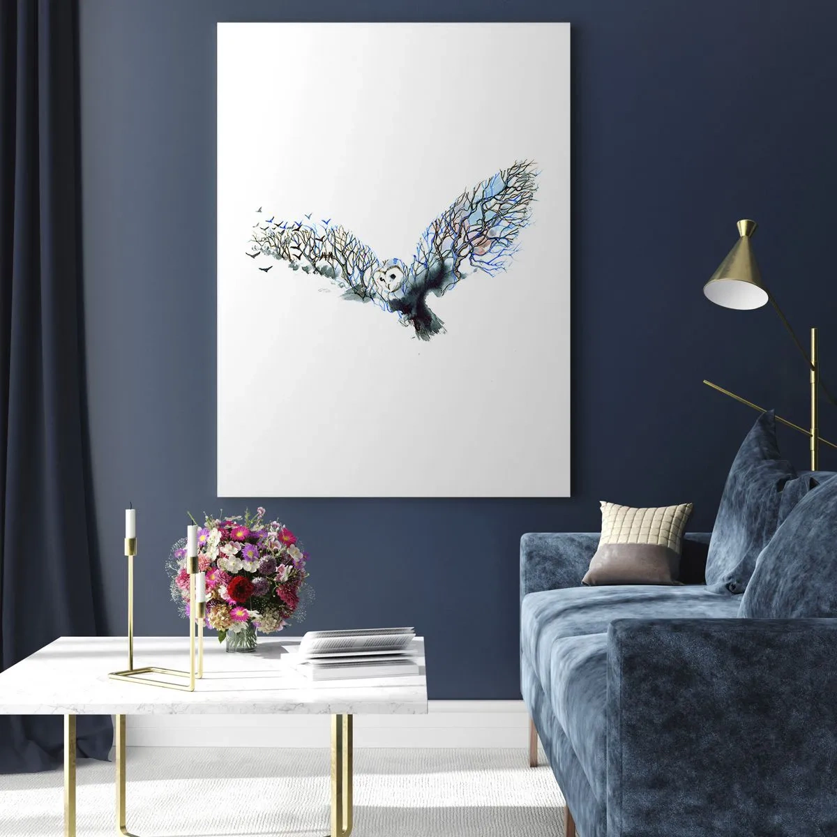 Glass picture - On Wings of a Forest - 50x70 cm
