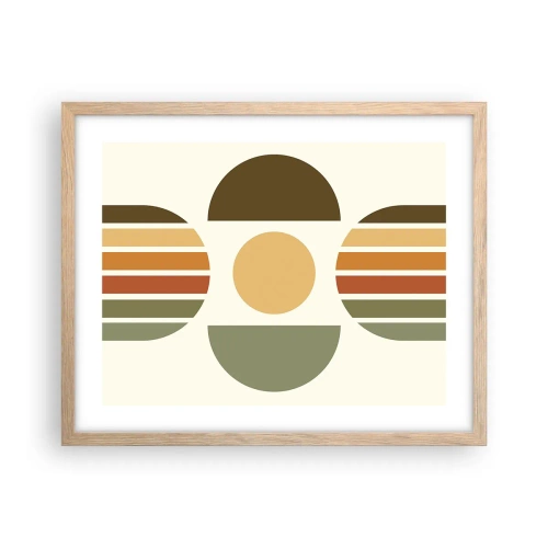 Poster in light oak frame - In the Colours of Soli - 50x40 cm