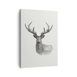 Canvas picture - Derr in Cubist Style - 50x70 cm