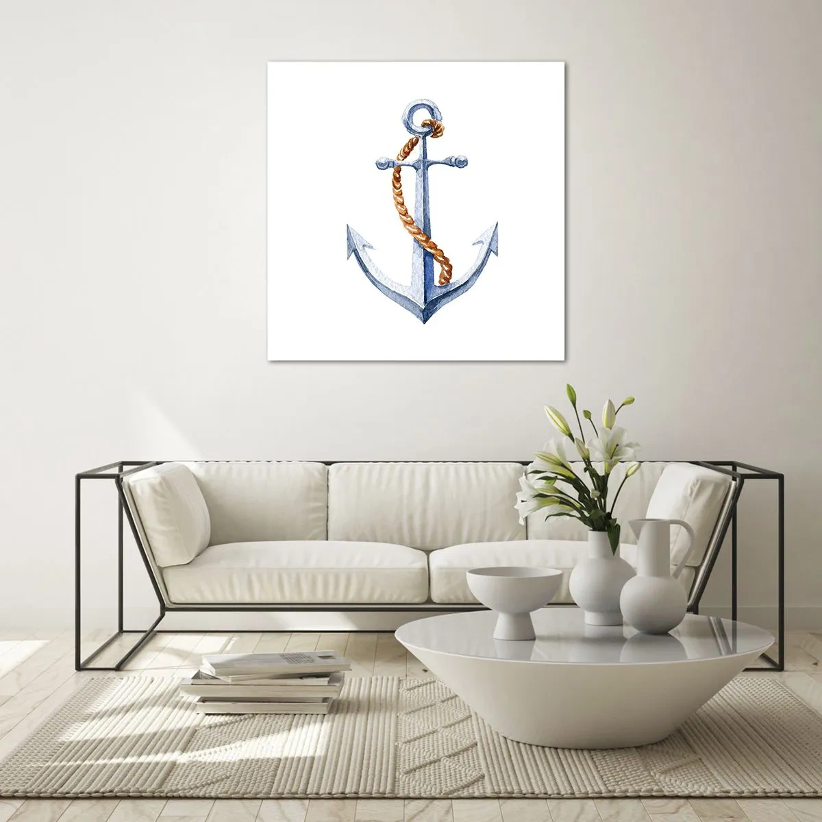 Glass picture - Ahoy Adventure! - 70x70 cm