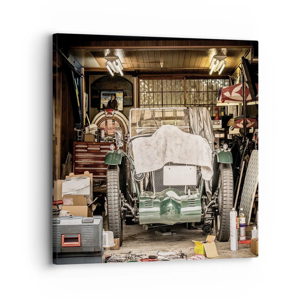 Canvas picture - Back to the Past - 30x30 cm