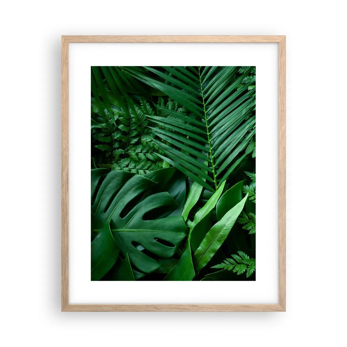 Poster in light oak frame - In a Green Hug - 40x50 cm