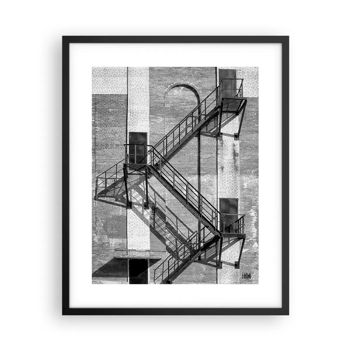 Poster in black frame - Industrial Style - 40x50 cm