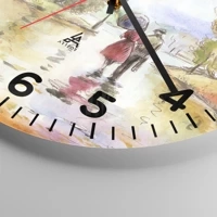 Clock face with numbers