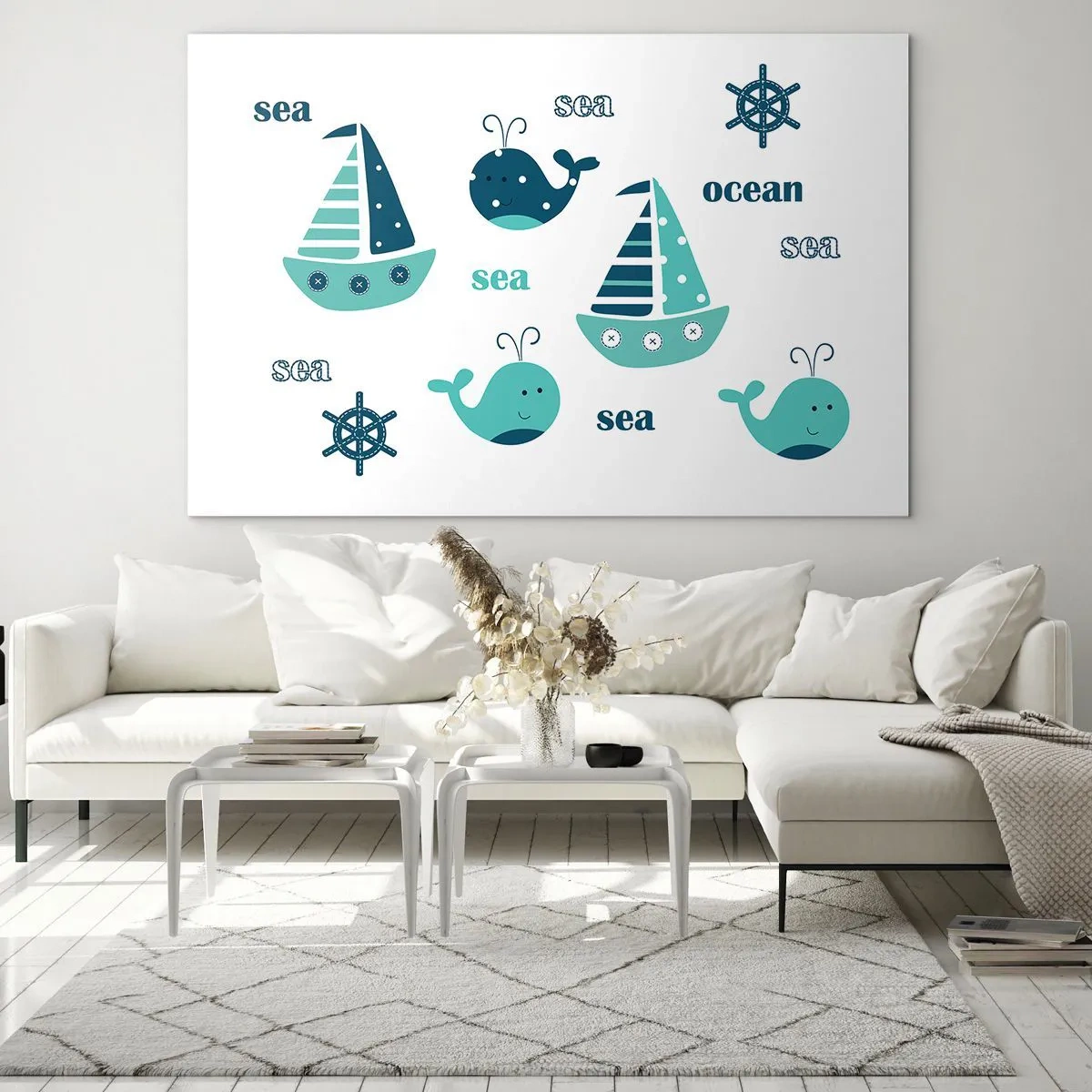 Glass picture - Through Seas And Oceans - 100x70 cm