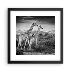 Poster in black frame - Higher Spheres in Africa - 30x30 cm