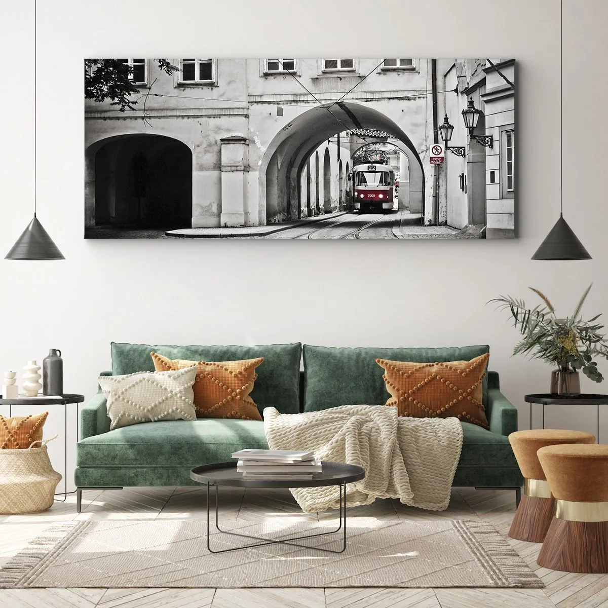 Canvas picture - Through City Labirynth - 100x40 cm