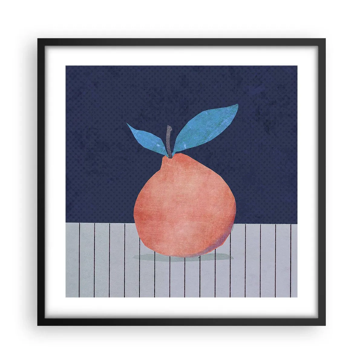 Poster in black frame - Convexity and Plane - 50x50 cm