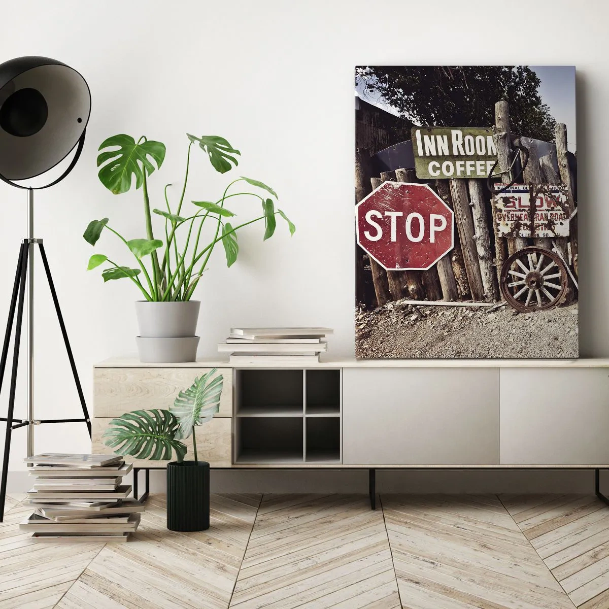 Canvas picture - And the Time Stopped - 55x100 cm