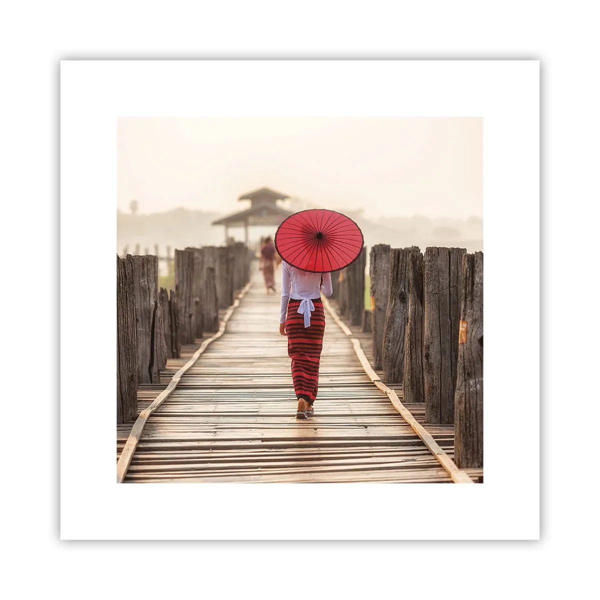 Poster - On an Old Bridge - 30x30 cm