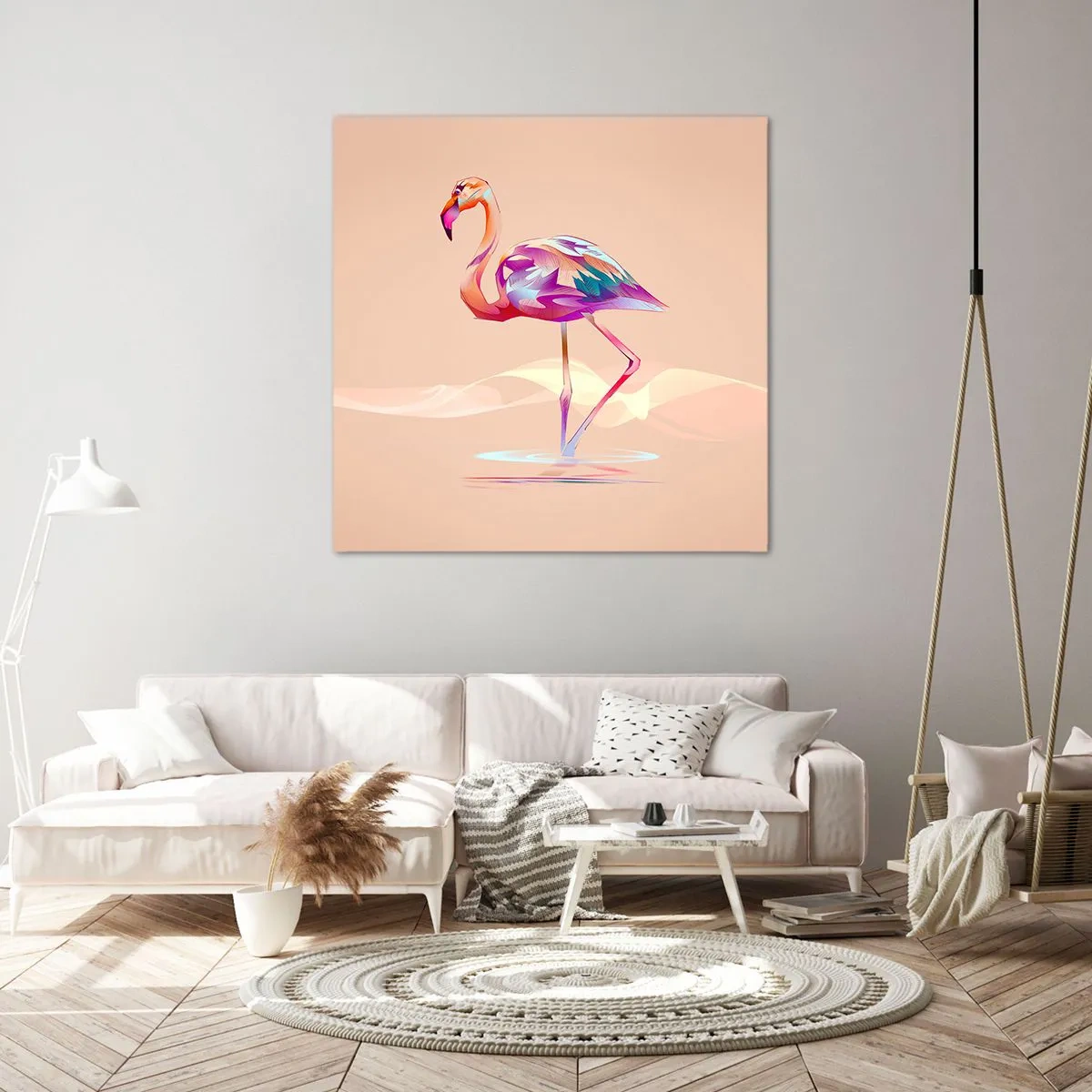 Canvas picture - Bird of Good Emotions - 30x30 cm