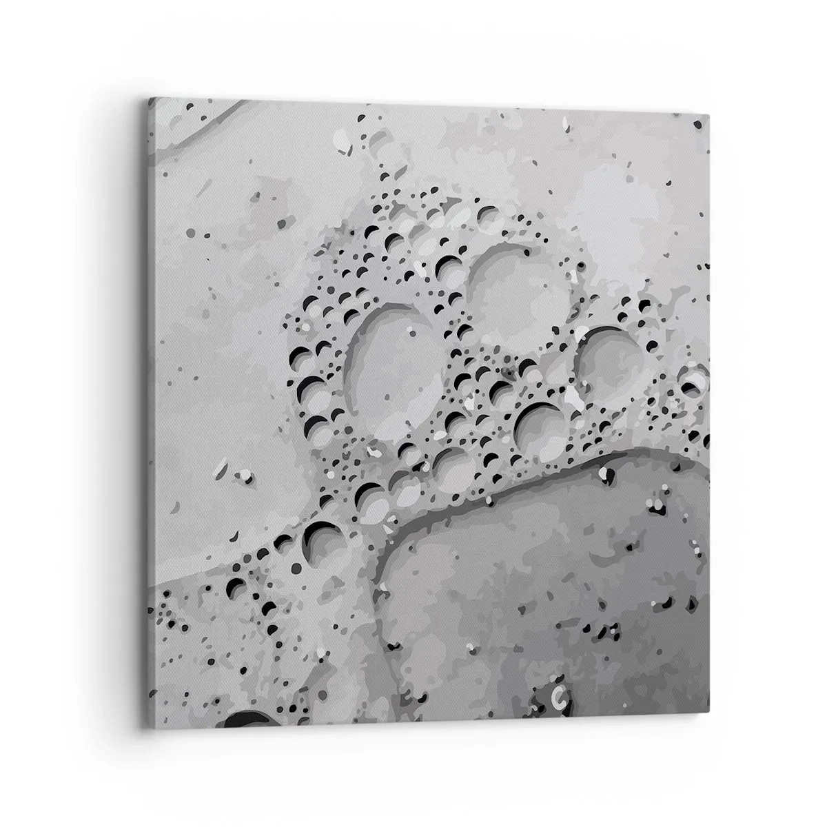 Canvas picture - Foamy Footprint - 70x70 cm