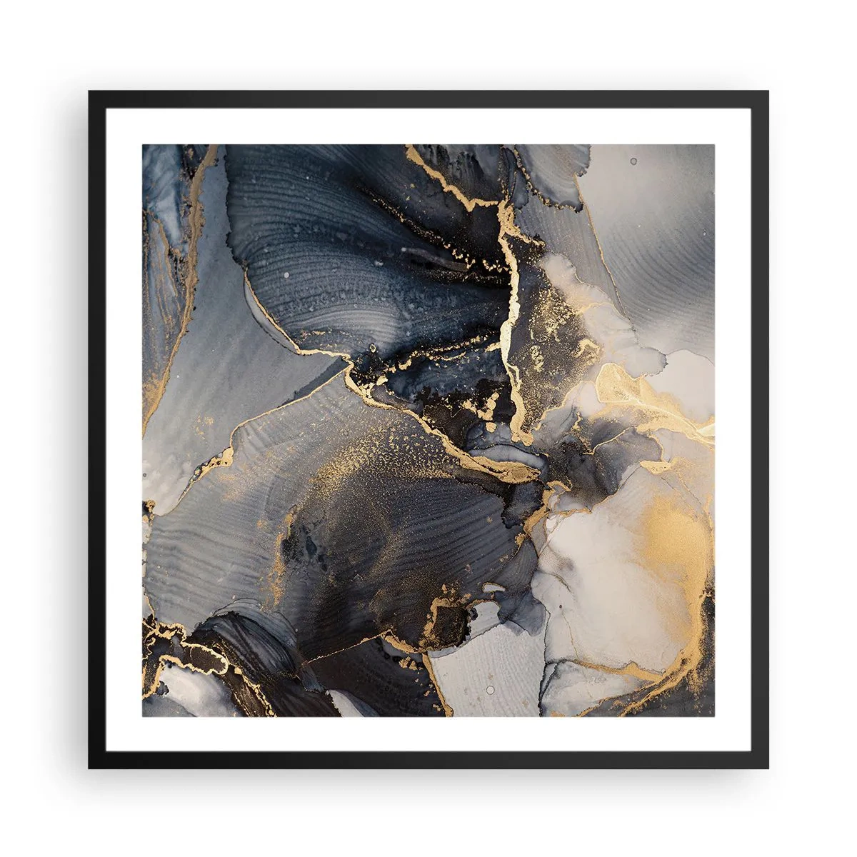 Poster in black frame - Life of a Stone - 60x60 cm