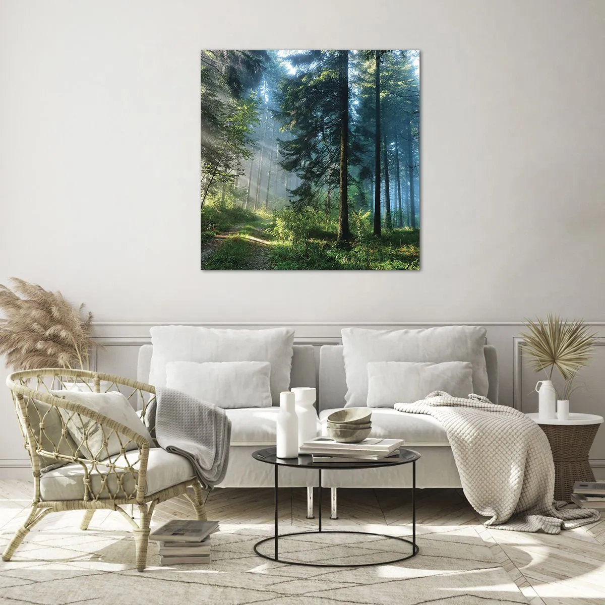 Glass picture - Radiant at Dawn - 30x30 cm