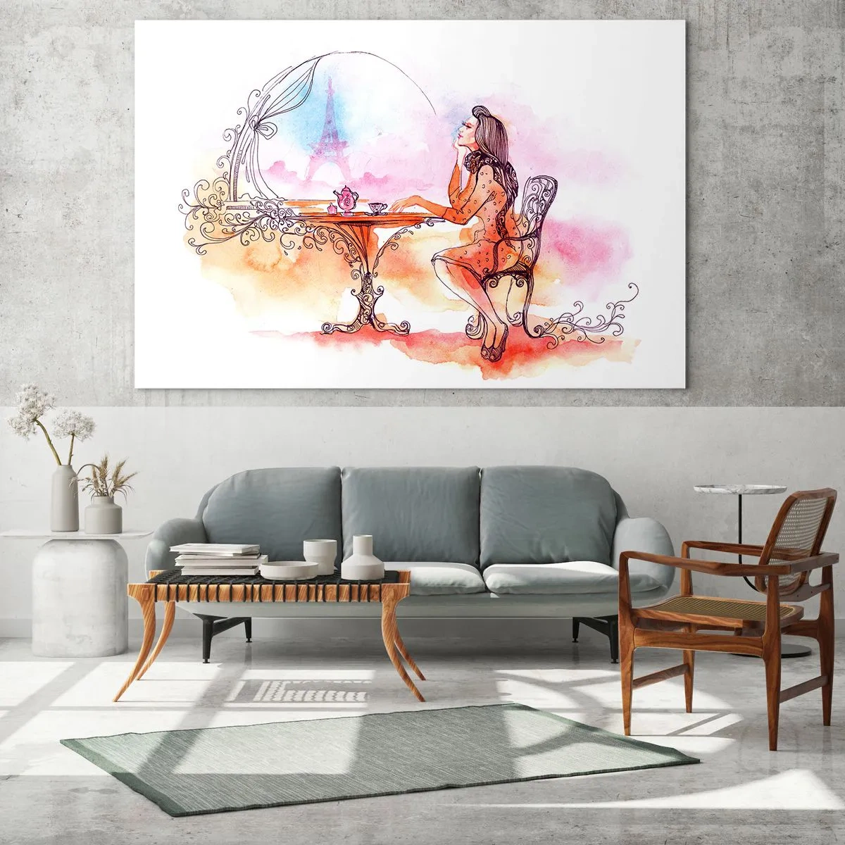 Glass picture - Parisian Chic - 100x70 cm