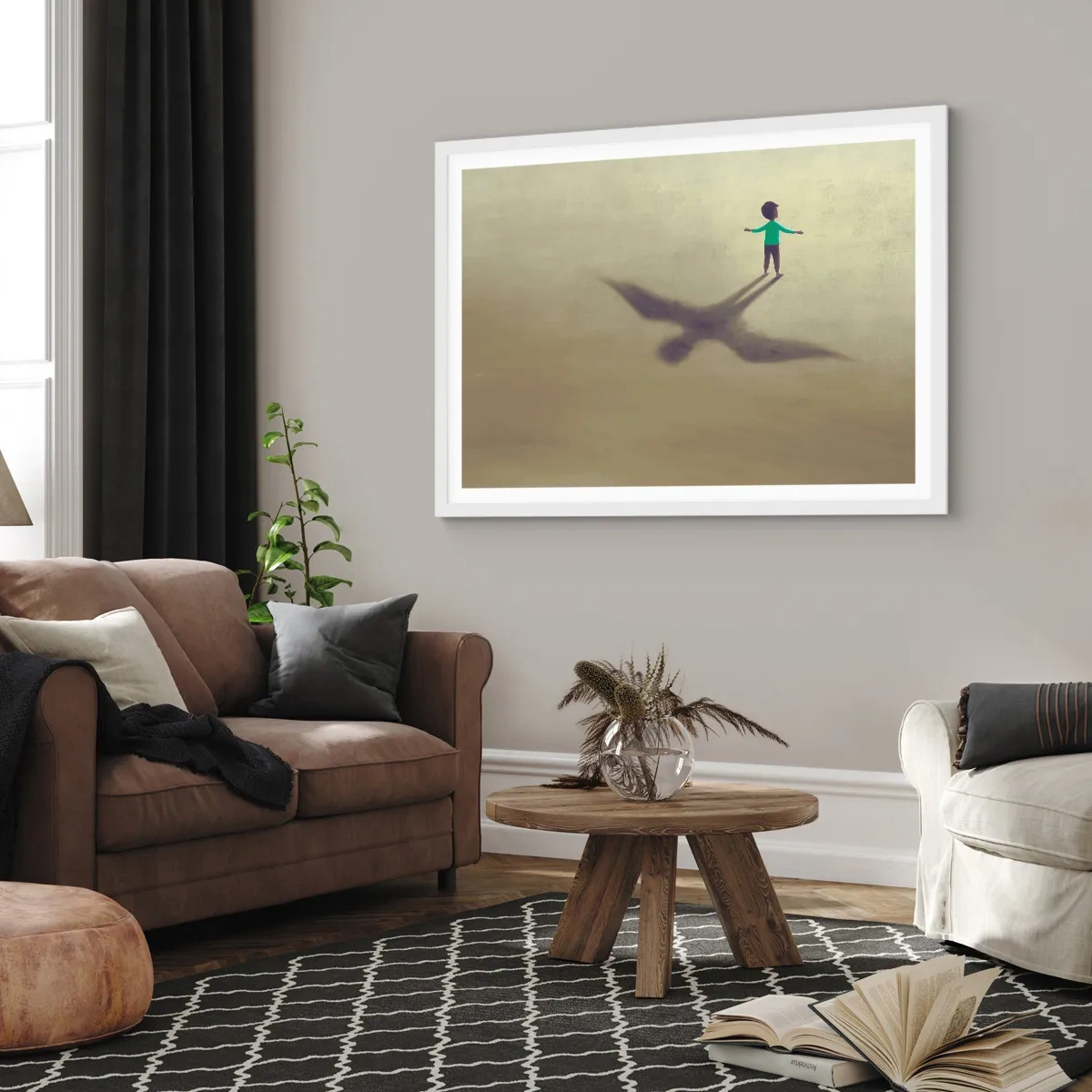 Poster in white frmae - Hero of the Future - 50x40 cm