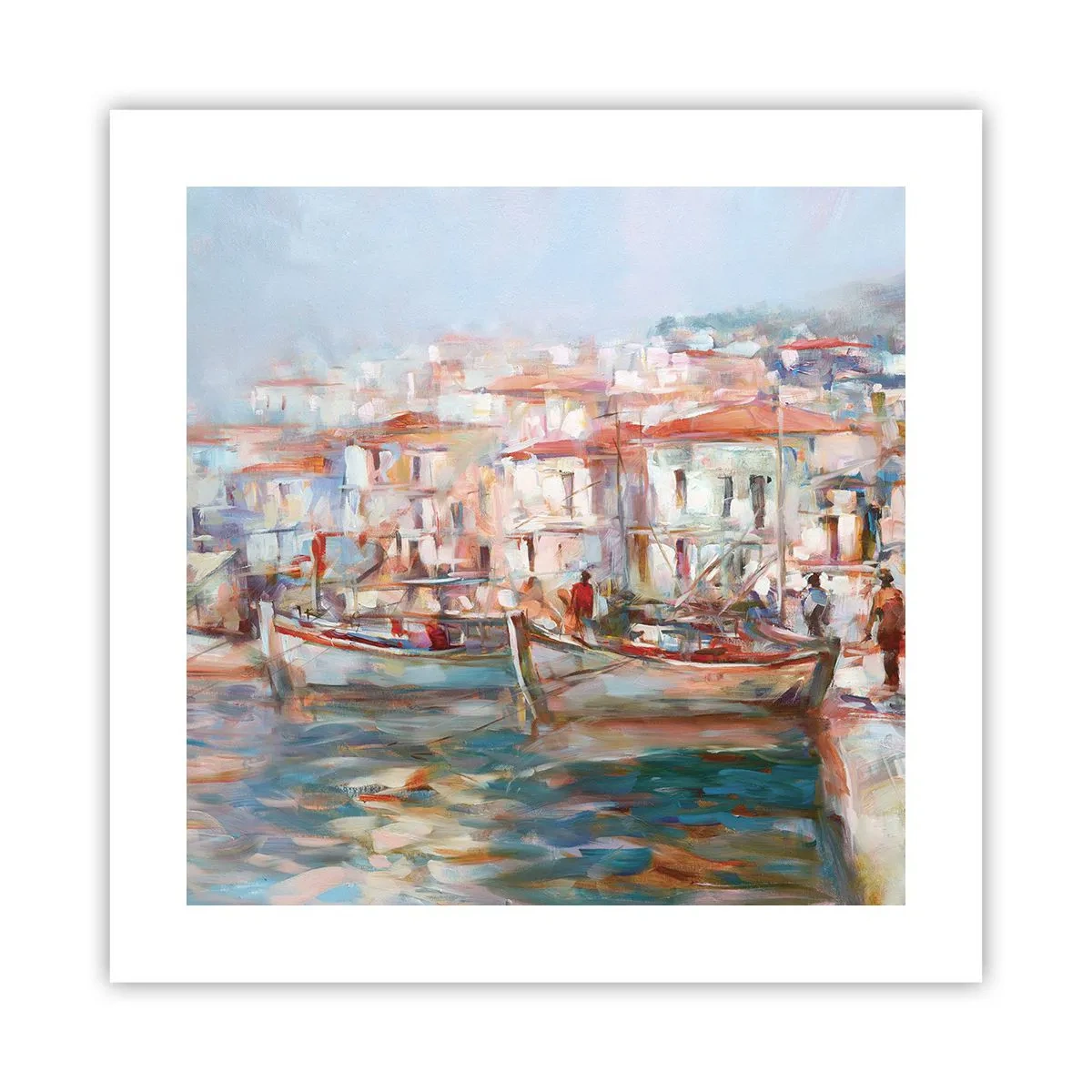 Poster - Holidays in Pastel - 40x40 cm