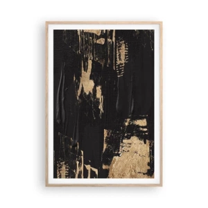 Poster in light oak frame - Touch Mark - 70x100 cm