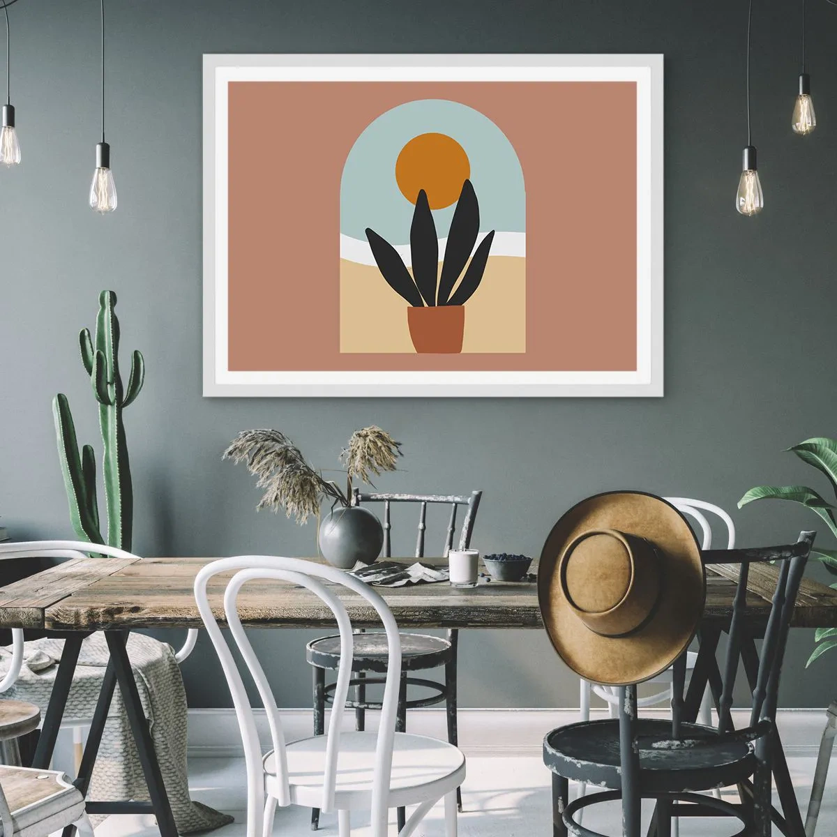 Poster in white frmae - Small Joys - 100x70 cm