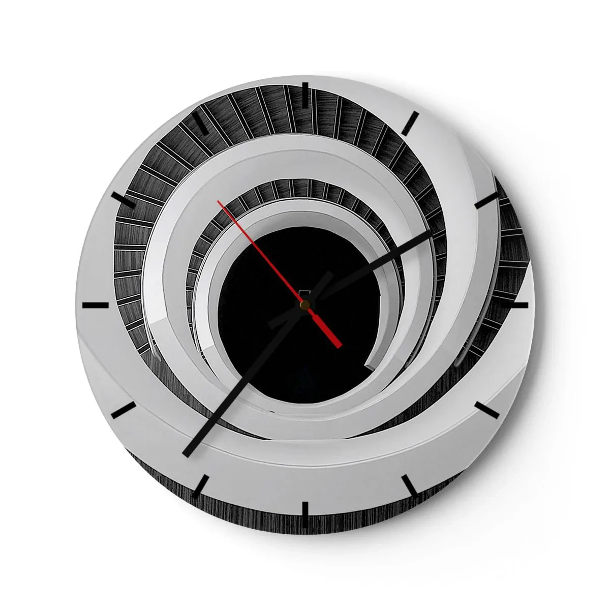Wall clock - Clock on glass - To the Point of the Matter - 40x40 cm