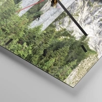 Clock face with lines