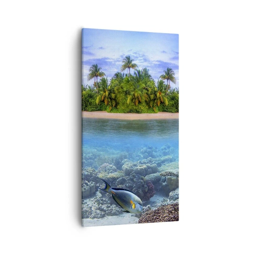 Canvas picture - Heavenly Island Invites You - 55x100 cm