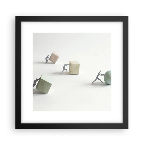 Poster in black frame - That's Life - 30x30 cm