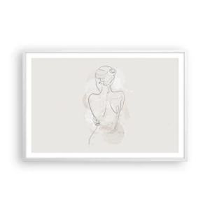 Poster in white frmae - Like a Sensitive Instrument - 91x61 cm