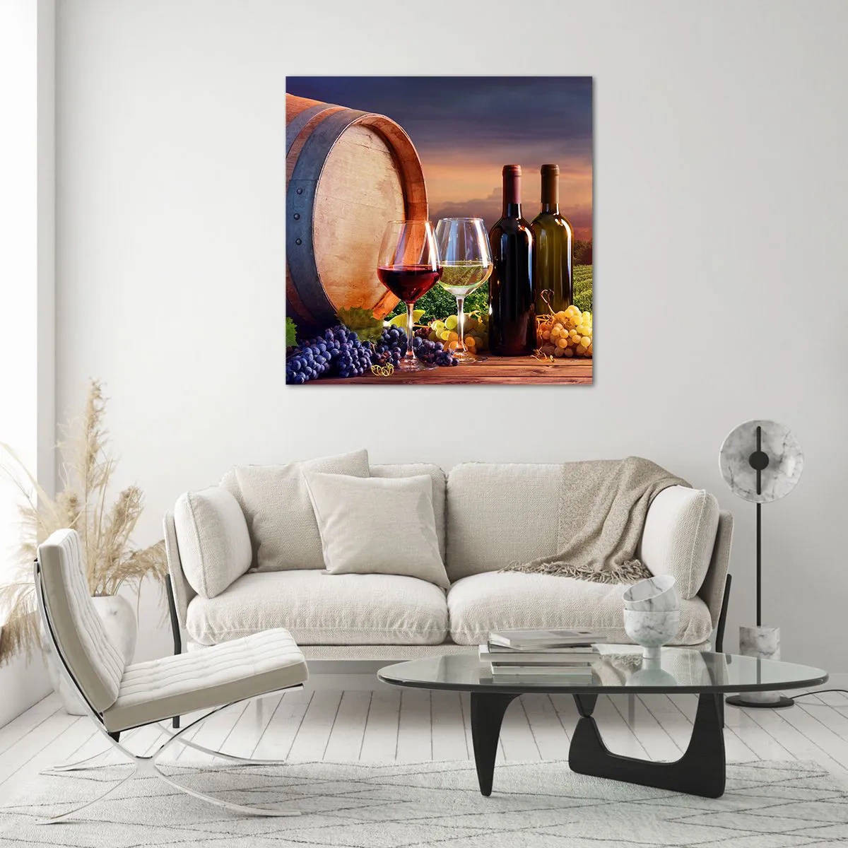 Glass picture - Here Life Is Full of Flavour - 60x60 cm