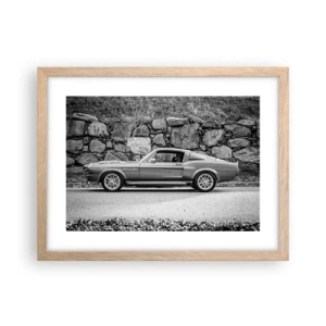 Poster in light oak frame - Legend of the 60-ies - 40x30 cm