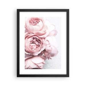 Poster in black frame - for the Romantics - 30x40 cm