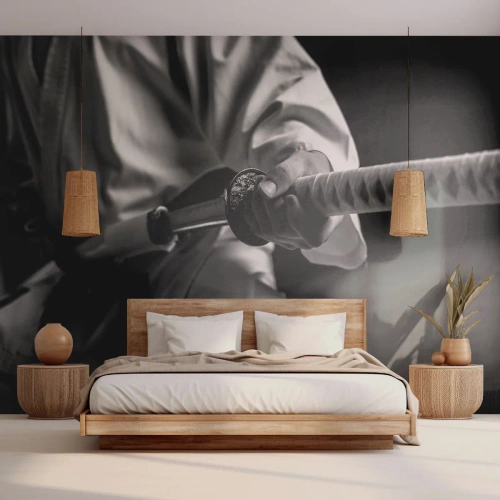 Photo Wallpaper Standard Eco - Warrior's Soul - Samurai sword, Japan, Martial arts - 400x280 cm