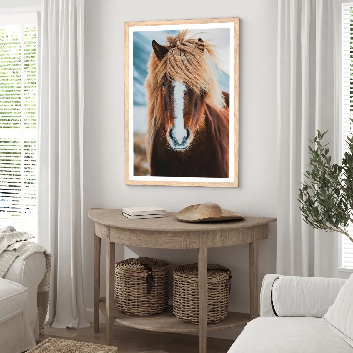 Poster in light oak frame - Can You Feel the Freedom? - 30x40 cm