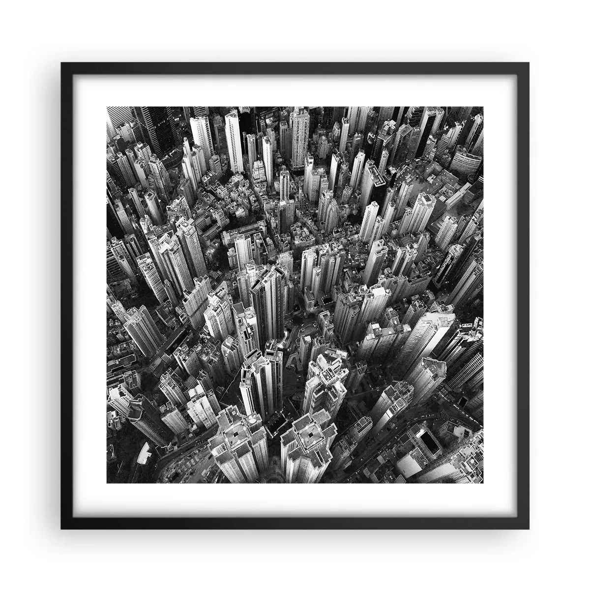 Poster in black frame - Higher and Higher - 50x50 cm