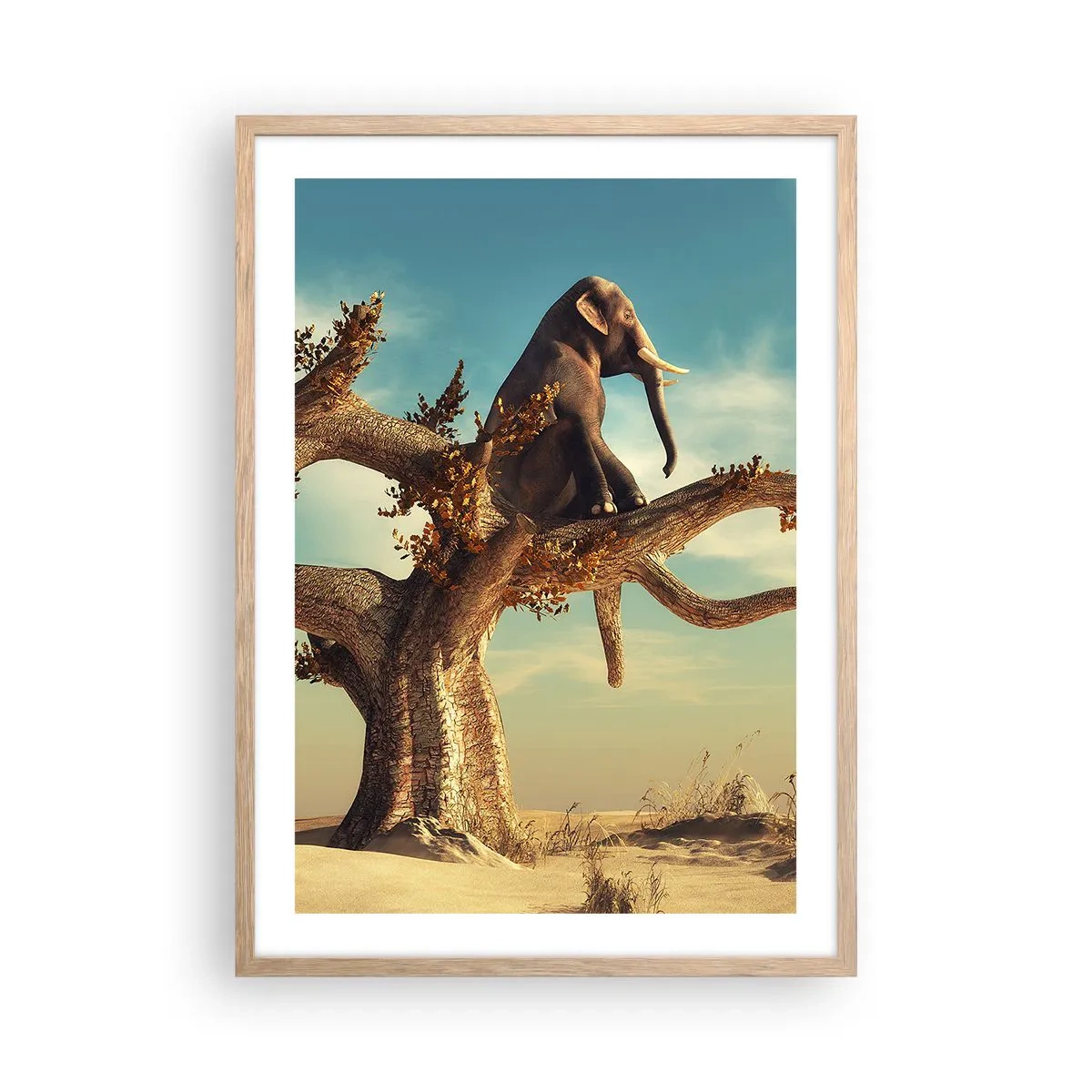 Poster in light oak frame - New Point of View - 50x70 cm