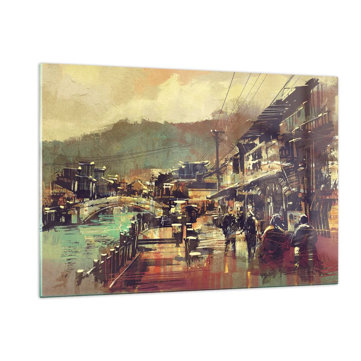 Glass picture - Life As a Abundance of Greyness - 120x80 cm