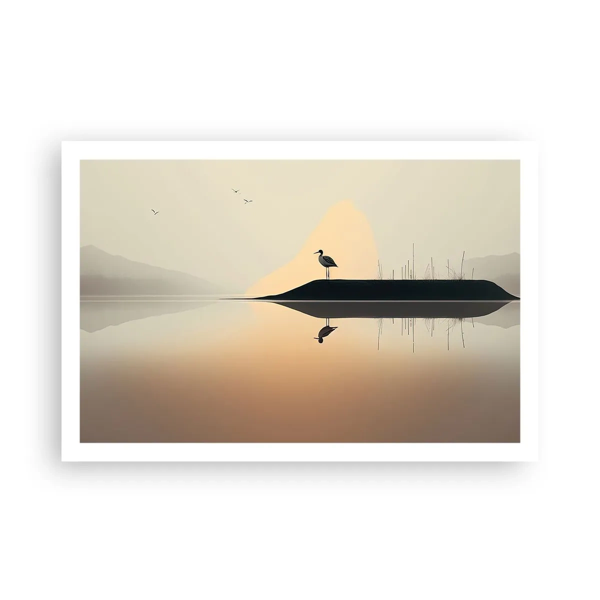 Poster - Gentleman on the Lake - 91x61 cm