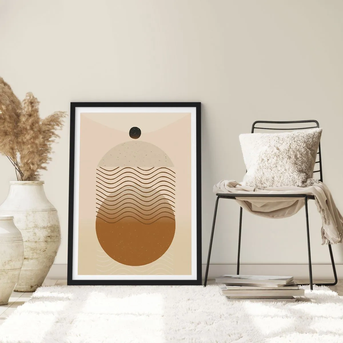 Poster in black frame - About the Origin of Geometrical Figures - 40x50 cm