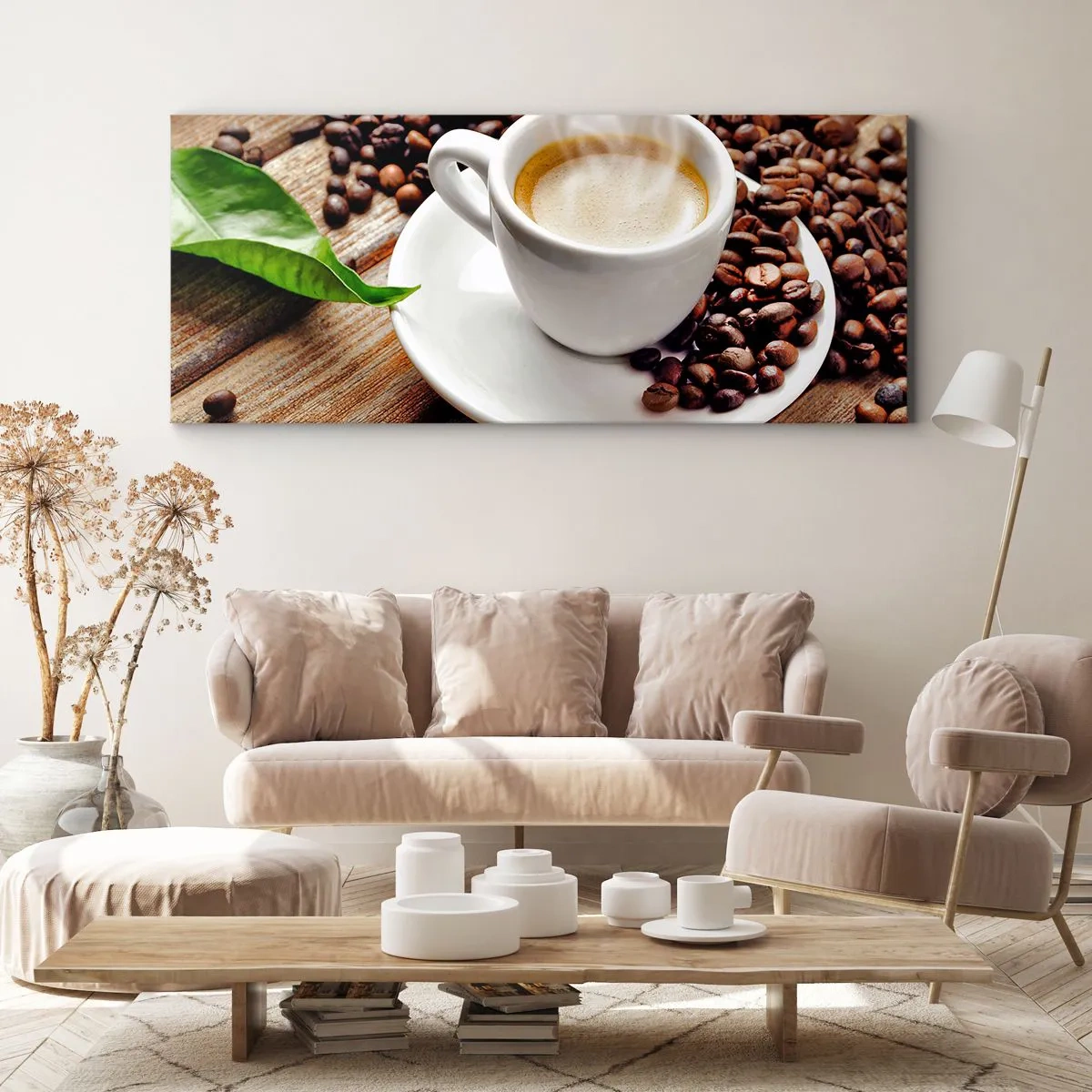 Canvas picture - Coffee Is Served - 160x50 cm