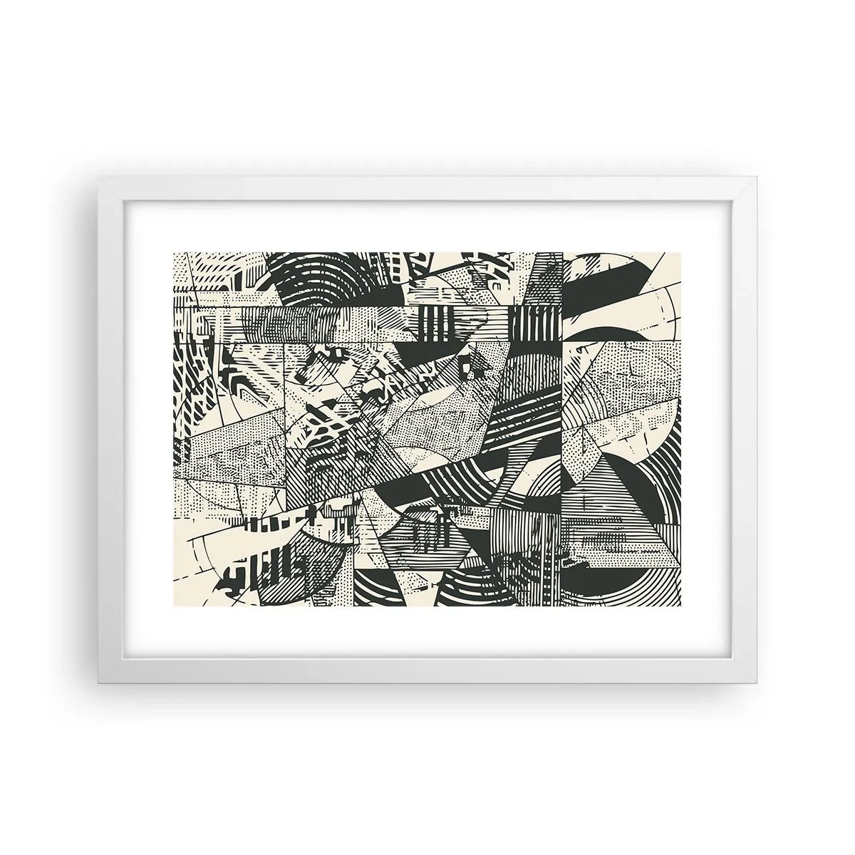 Poster in white frmae - Dynamics of Contemporaneity - 40x30 cm