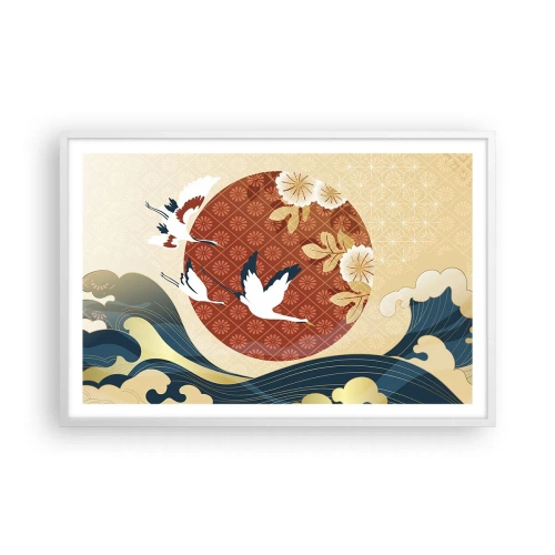Poster in white frmae - Japanese Tale - 91x61 cm