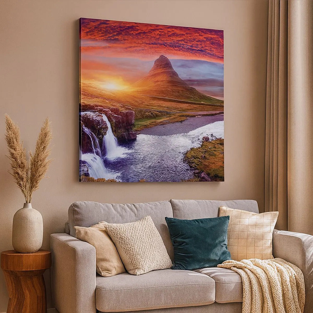 Canvas picture - View of Middle-Earth - 30x30 cm