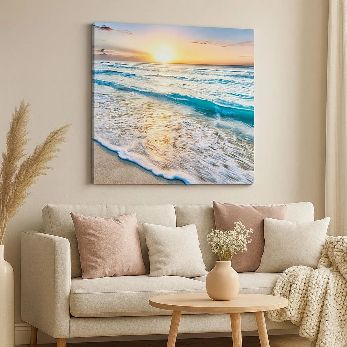 Canvas picture - Sunset View - 30x30 cm
