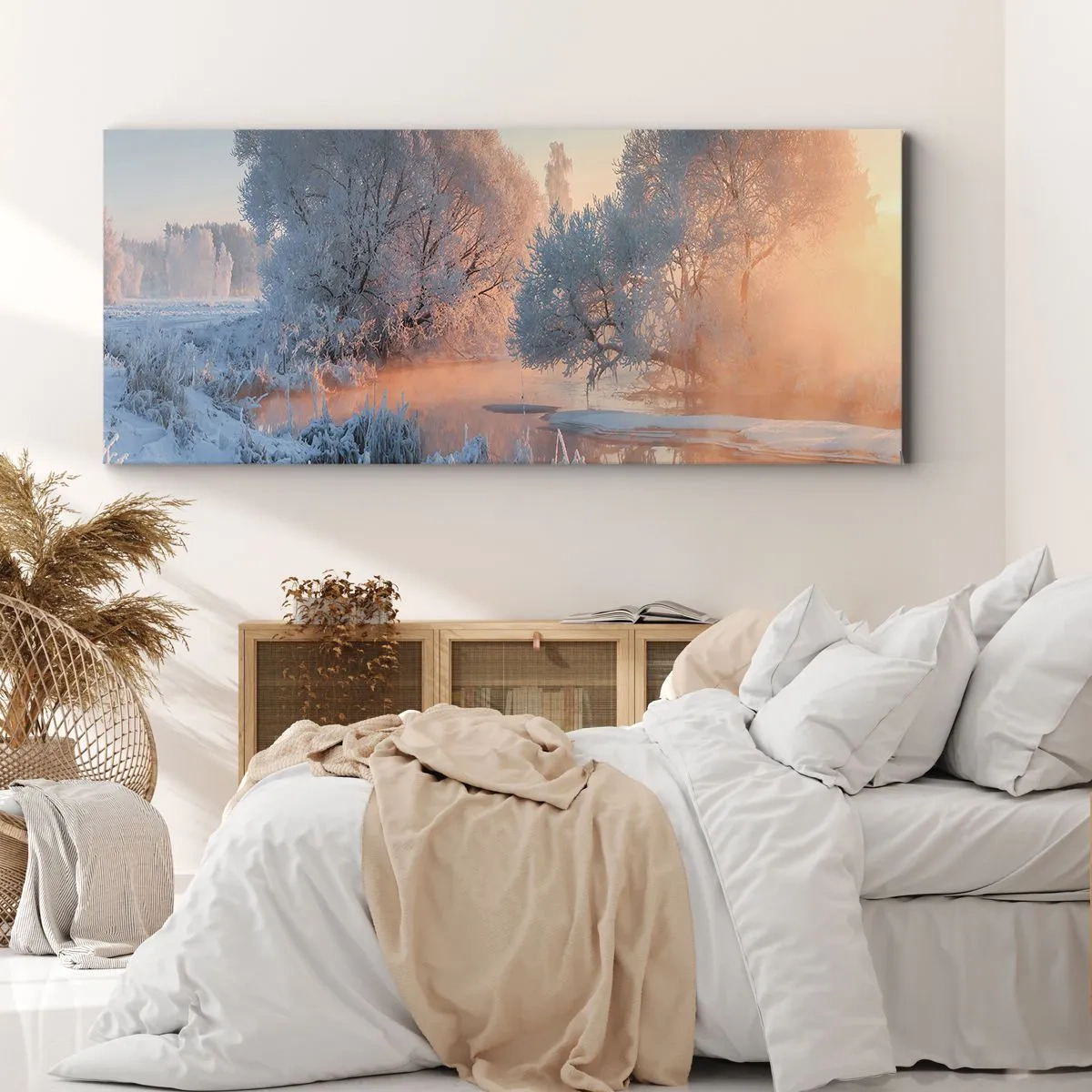 Canvas picture - Everything Shines in Sunny Crystal - 160x50 cm
