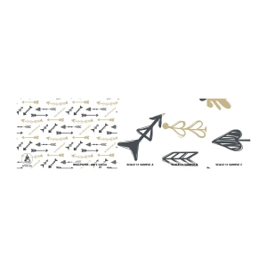 Photo Wallpaper Sample Standard Eco - Dream of an Archer - Abstraction, Arrow, Boho - 100x30 cm
