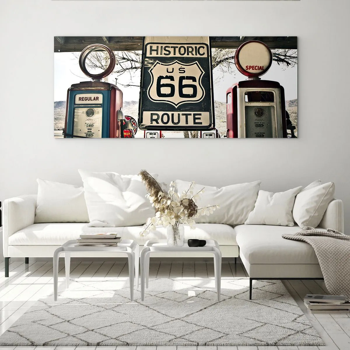 Glass picture - American Retro Trip - 100x40 cm